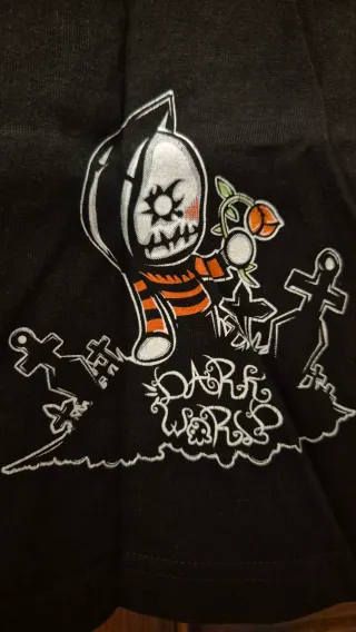 Camiseta Eduardo Manostijeras Negra Manga Corta