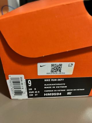 Nike Negro Talla 42.5