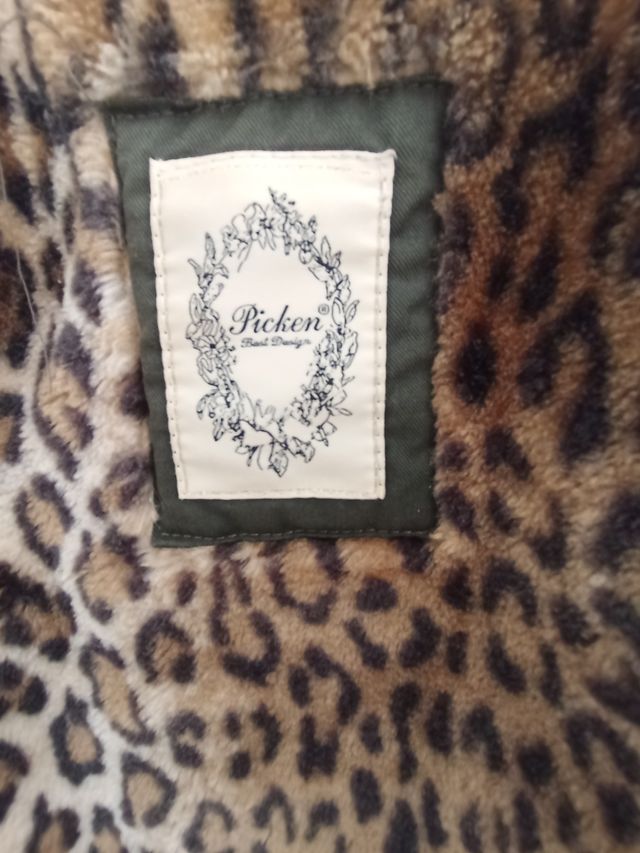 Parka acolchada mujer verde militar 100 algodón