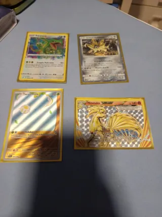 Carte Pokemon Rayquaza, Tarountula, Ninetales