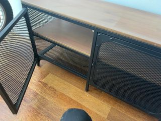 Mueble TV Ikea FJÄLLBO Negro/Madera