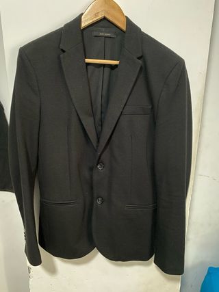 Americana Zara Negra Hombre