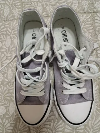Deportivas lona niña talla 37. 