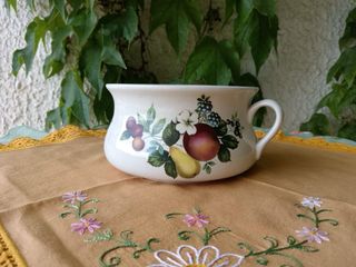Vaso da notte inglese decorato frutta