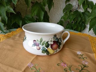 Vaso da notte inglese decorato frutta
