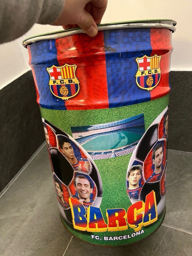 Cubo Metal FC Barcelona Almacenaje