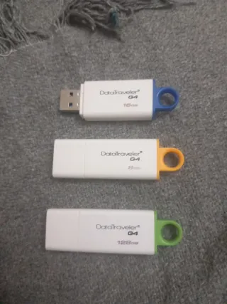 Lote 3 USB Kingston DataTraveler G4.