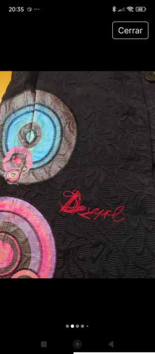 Abrigo Desigual bordado talla s