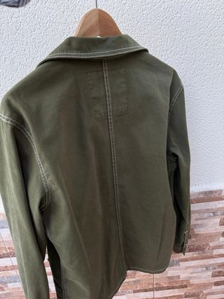 Chaqueta Zara verde caza