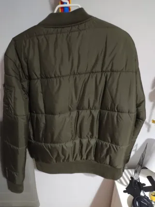Chaqueta bomber hombre verde oliva