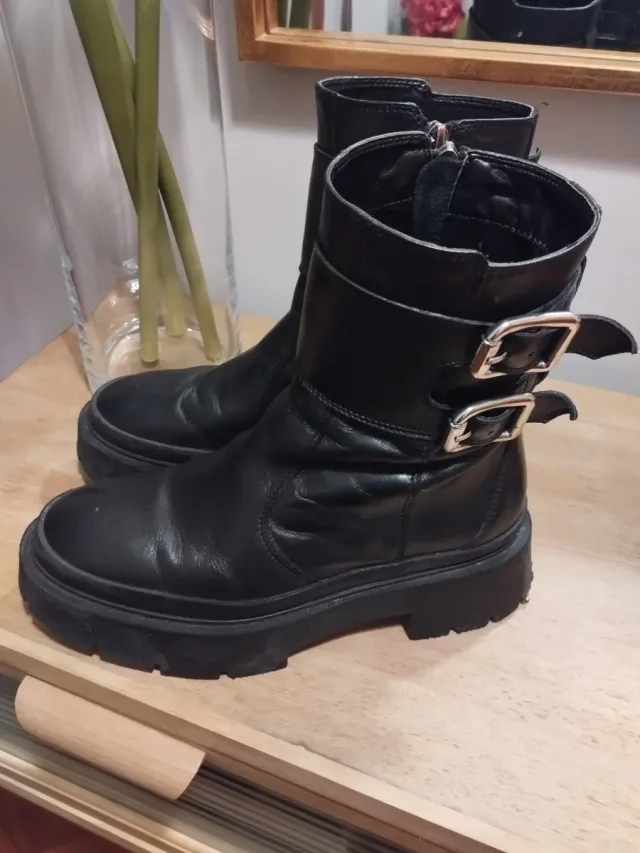 Botas Piel Zara