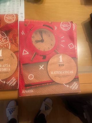 Libros 1 ESO Geografía e Historia y Matemáticas An