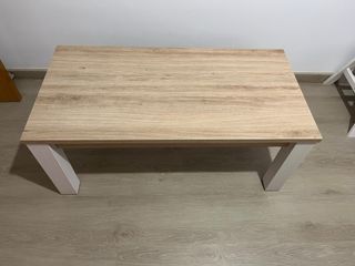 Mesa comedor extensible y mesa centro elevable