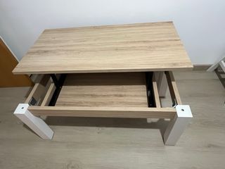 Mesa comedor extensible y mesa centro elevable