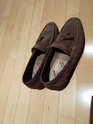 Mocasines de ante para caballero