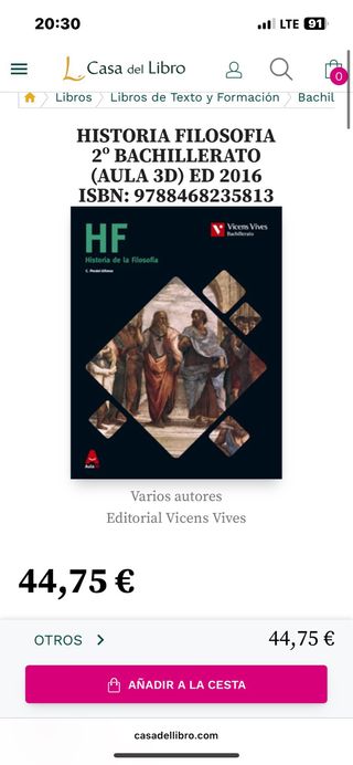 HF (HISTORIA DE LA FILOSOFIA) BACHILLERATO AULA 3D