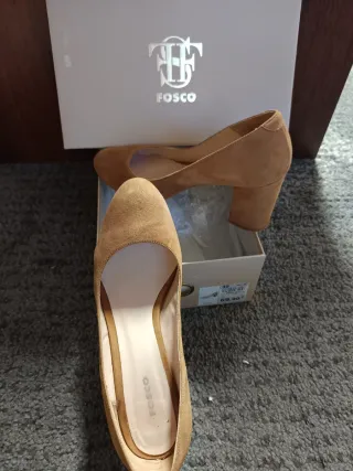 Zapatos de tacón Fosco marrones talla 39