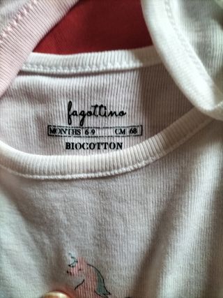 Set 6 body neonata cotone