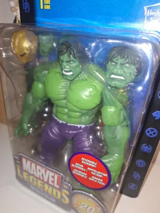 Marvel Legends Hulk Figura Acción Hasbro 20 Años