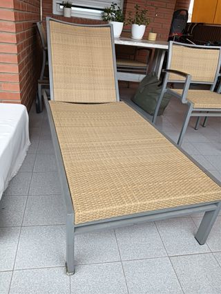 Pack Tumbona y 4 Sillas Terraza