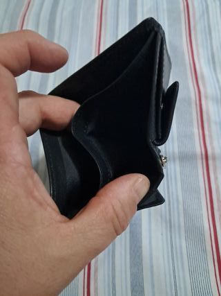 Cartera monedero negra