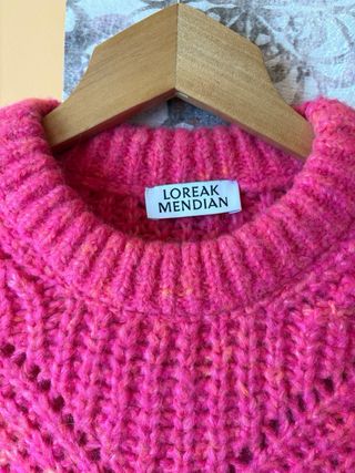 Jersey LOREAK MENDIAN rosa punto