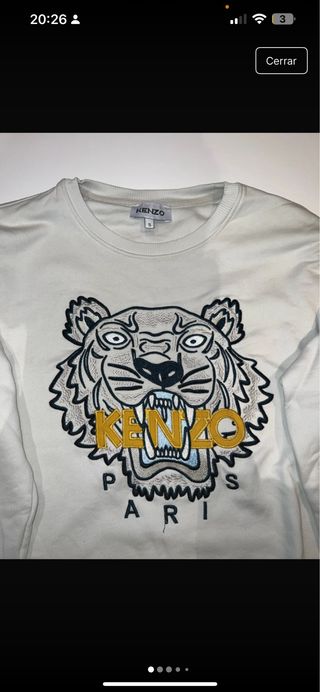 Sudadera Kenzo Paris Tigre Talla S