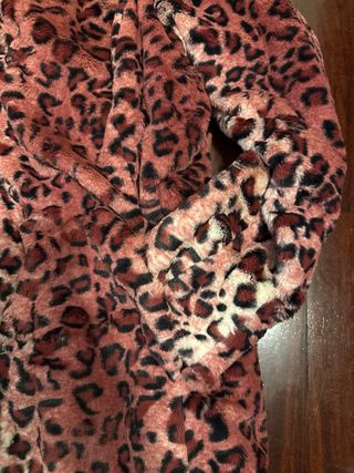 Abrigo pelo leopardo mujer Talla M