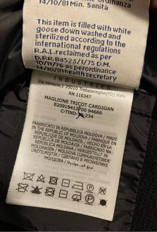 Chaqueta Cárdigan  Moncler Negra