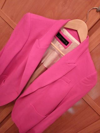 Chaqueta Zara Woman Rosa