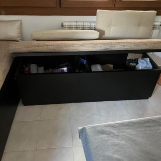 Mesa Comedor Cuadrada Madera y Cristal