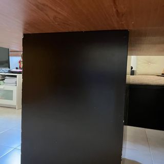 Mesa Comedor Cuadrada Madera y Cristal