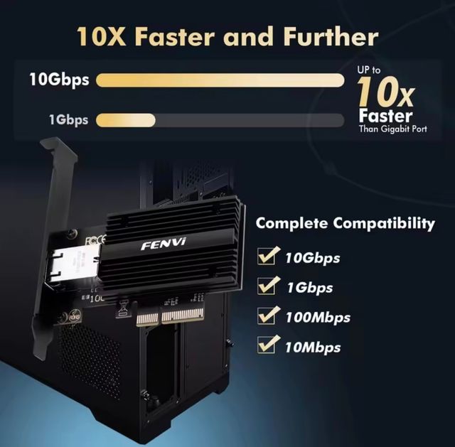 Tarjeta Red Fenvi 10G SIN ESTRENAR