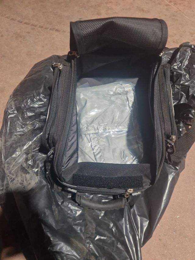 Bolsa depósito moto negra