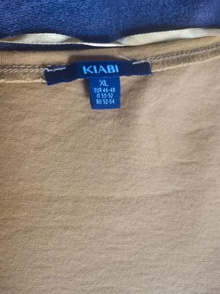 Camiseta amarilla cuello pico Talla XL