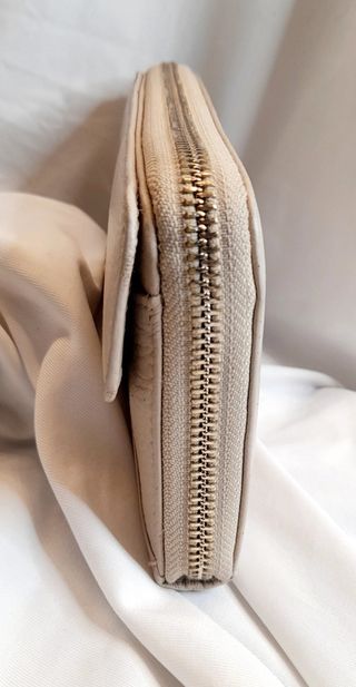 Portafoglio Liu Jo donna pelle beige cuore oro