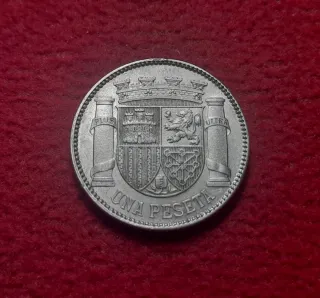 Moneda 1 Peseta Plata 1933