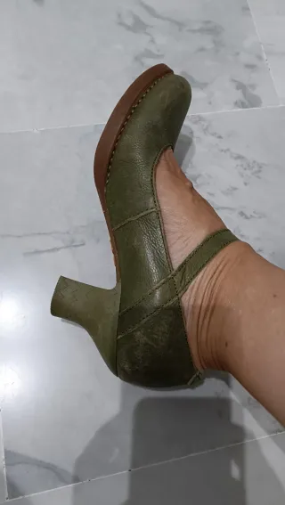 Tacones Art Verdes