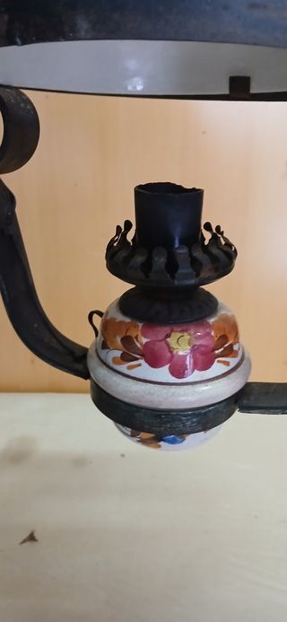 Lámpara de techo vintage cerámica y metal