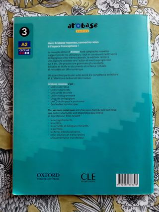 Libros de francés 3° ESO A2 Oxford arobase nouveau