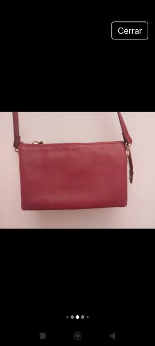 Bolso pequeño Massimo Dutti Rojo