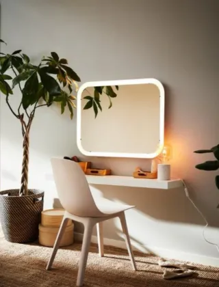 Estantería flotante blanca Ikea