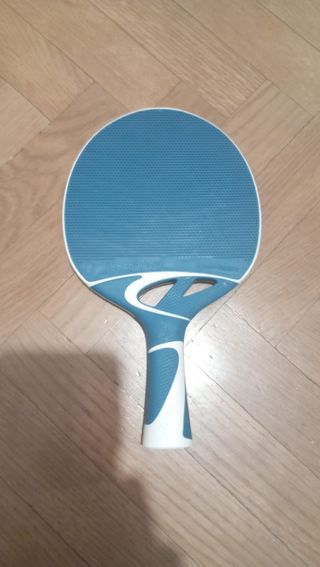 Pala de Ping Pong Azul y Blanca