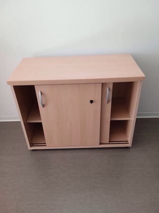 Mueble de oficina madera corredero