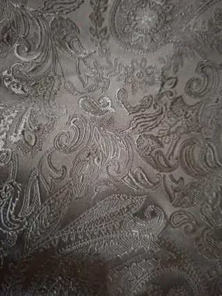 Camicia uomo nera, tessuto damascato