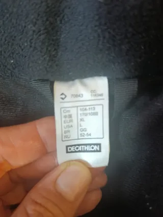 Abrigo Decathlon impermeable mujer,con forro polar