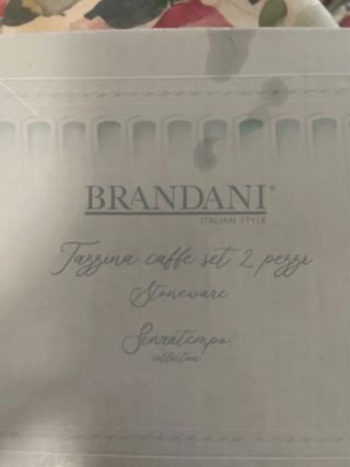 Coppia Tazzine Caffè Porcellana Azzurro