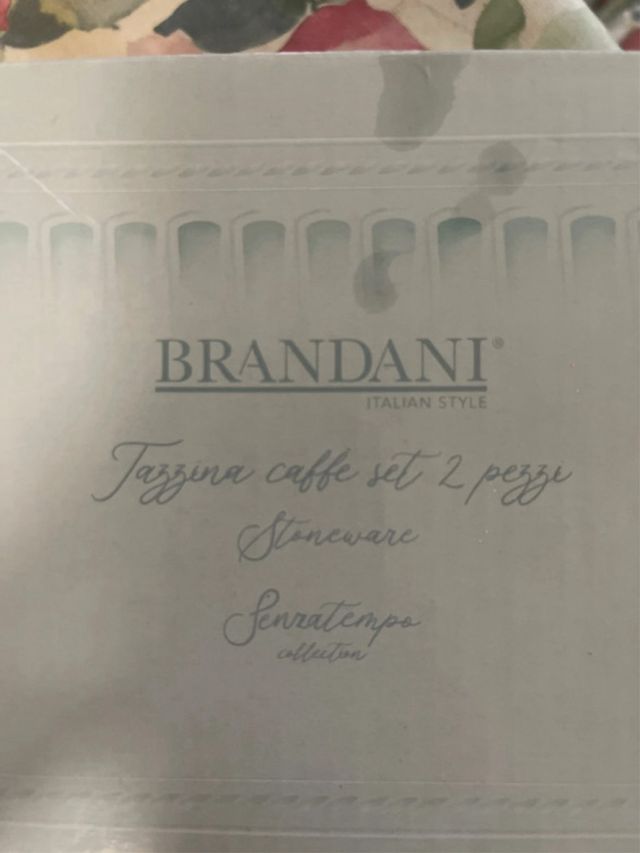 Coppia Tazzine Caffè Porcellana Azzurro