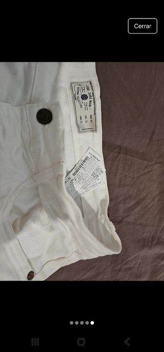 Pantalones Zara Blanco Talla M