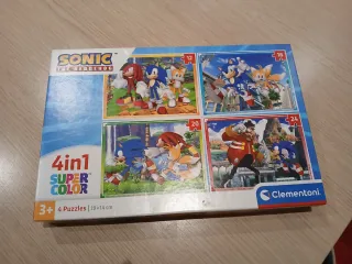 Puzzles Sonic 4 en 1 Clementoni